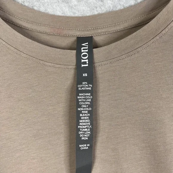 Vuori Shirt Womens Size XS Cobblestone Long Sleeve Feather Tee - Picture 7 of 10